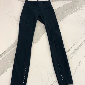 Lululon Fast & Free High Rise Tights Teal size 2